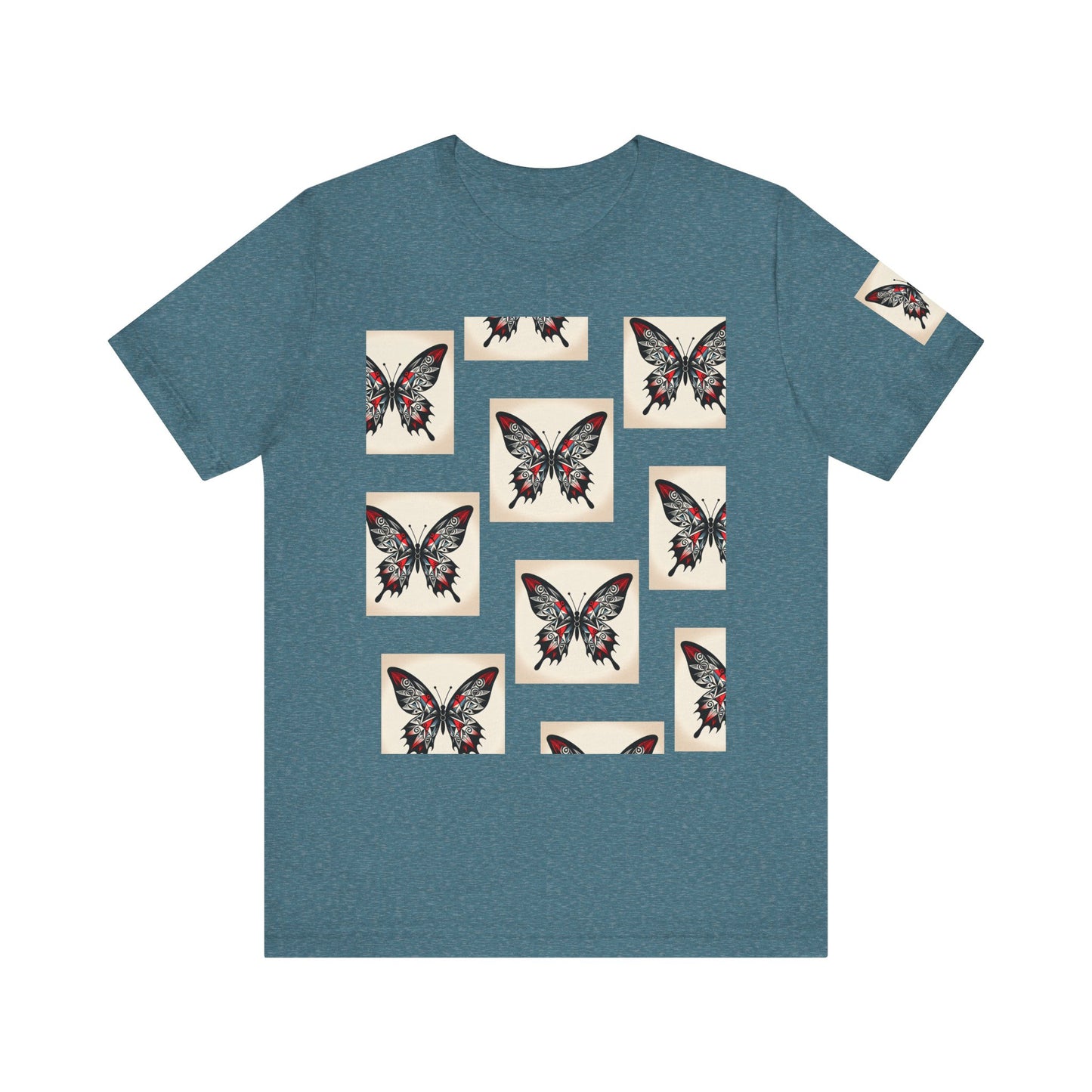 Butterfly Graphic Tee | Unisex Short Sleeve Shirt, Casual Wear, Nature Lover Gift, Boho Style, Summer Fashion