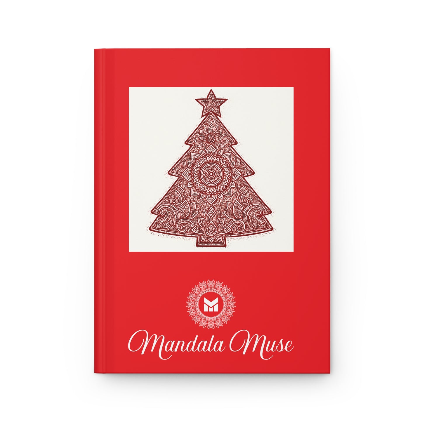 Holiday Mandala Journal — 'Tis the Season Christmas Hardcover Notebook