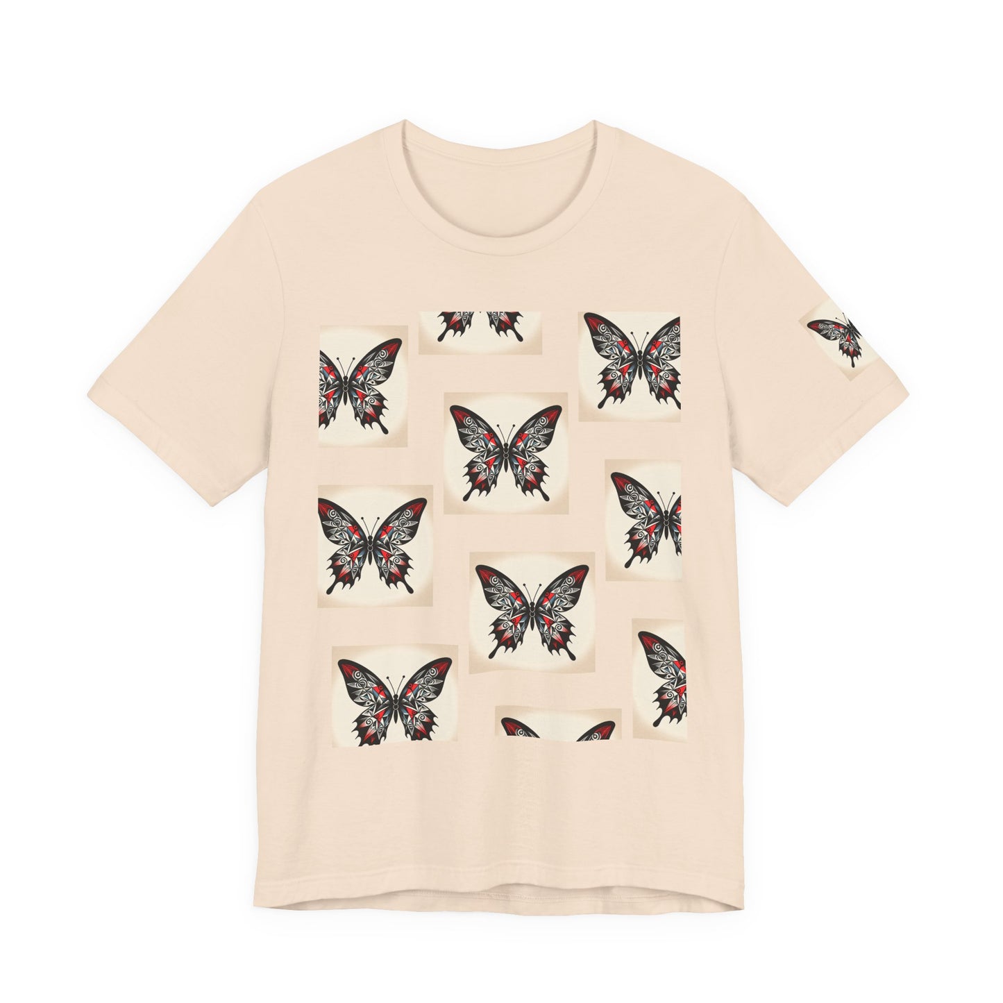 Butterfly Graphic Tee | Unisex Short Sleeve Shirt, Casual Wear, Nature Lover Gift, Boho Style, Summer Fashion