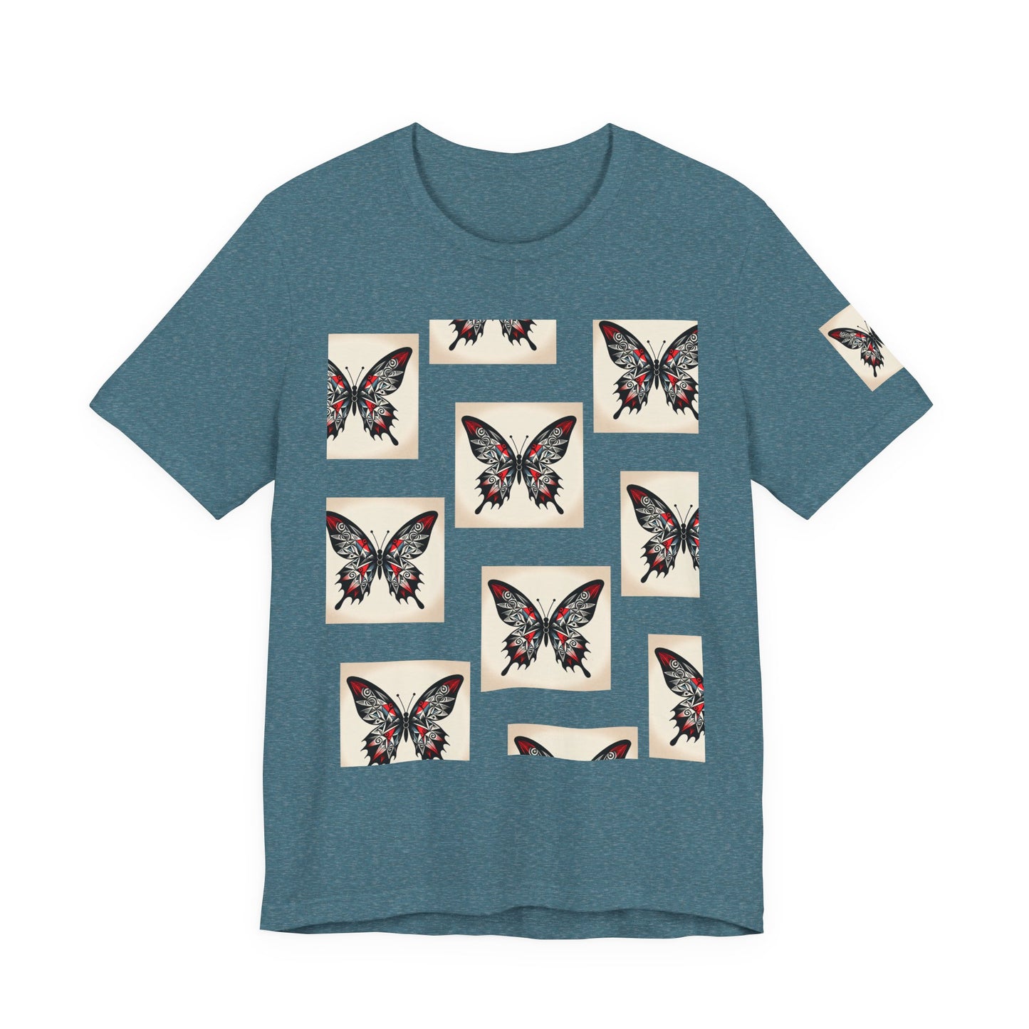 Butterfly Graphic Tee | Unisex Short Sleeve Shirt, Casual Wear, Nature Lover Gift, Boho Style, Summer Fashion