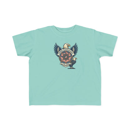 Toddler T‑Shirt – Vintage Eagle Emblem “American Pride” Kids Tee
