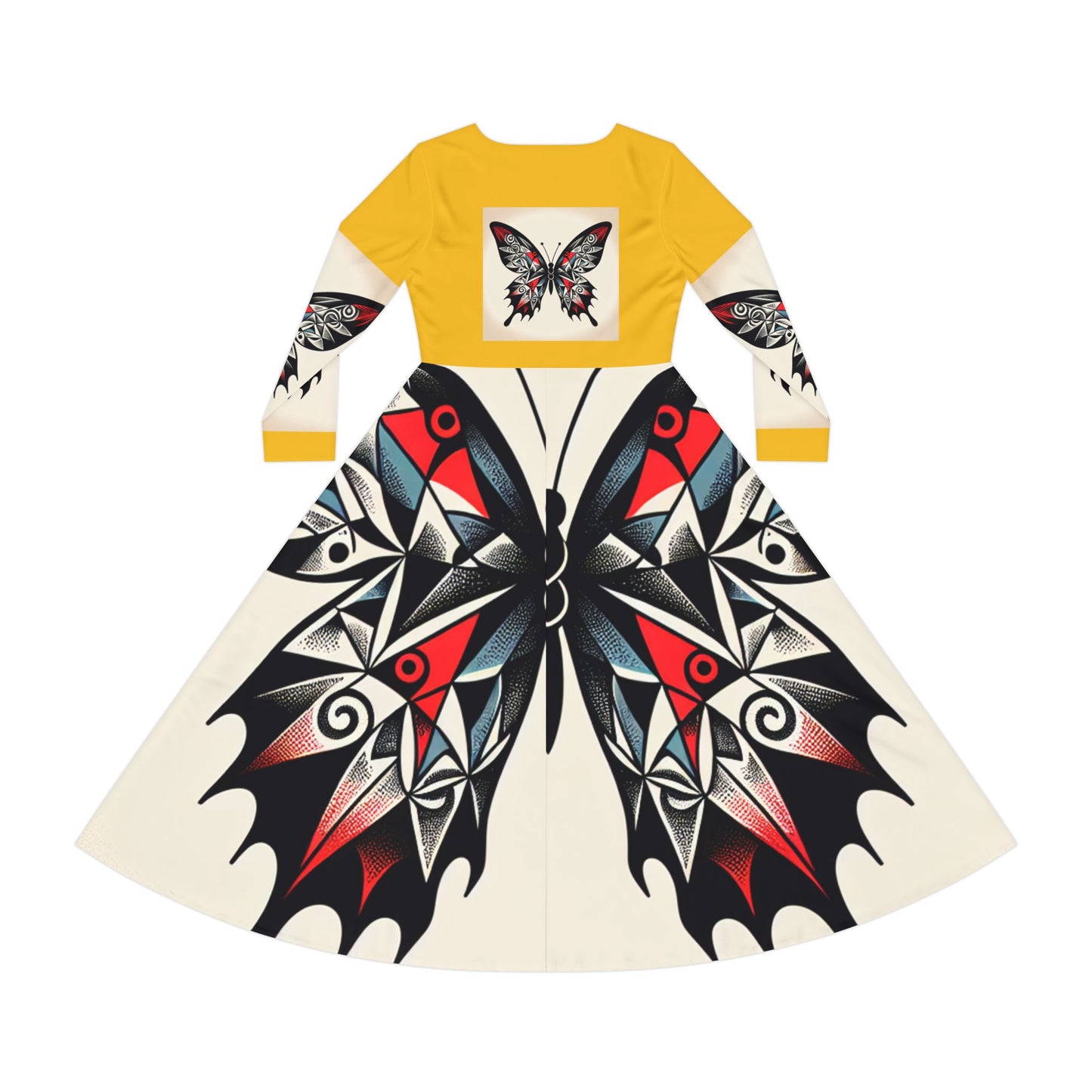 Women's Long Sleeve Dance Dress with Eye-Catching Butterfly Design - Ideal for Recitals, Spring Festivities, or Casual Wear, Dance [...]