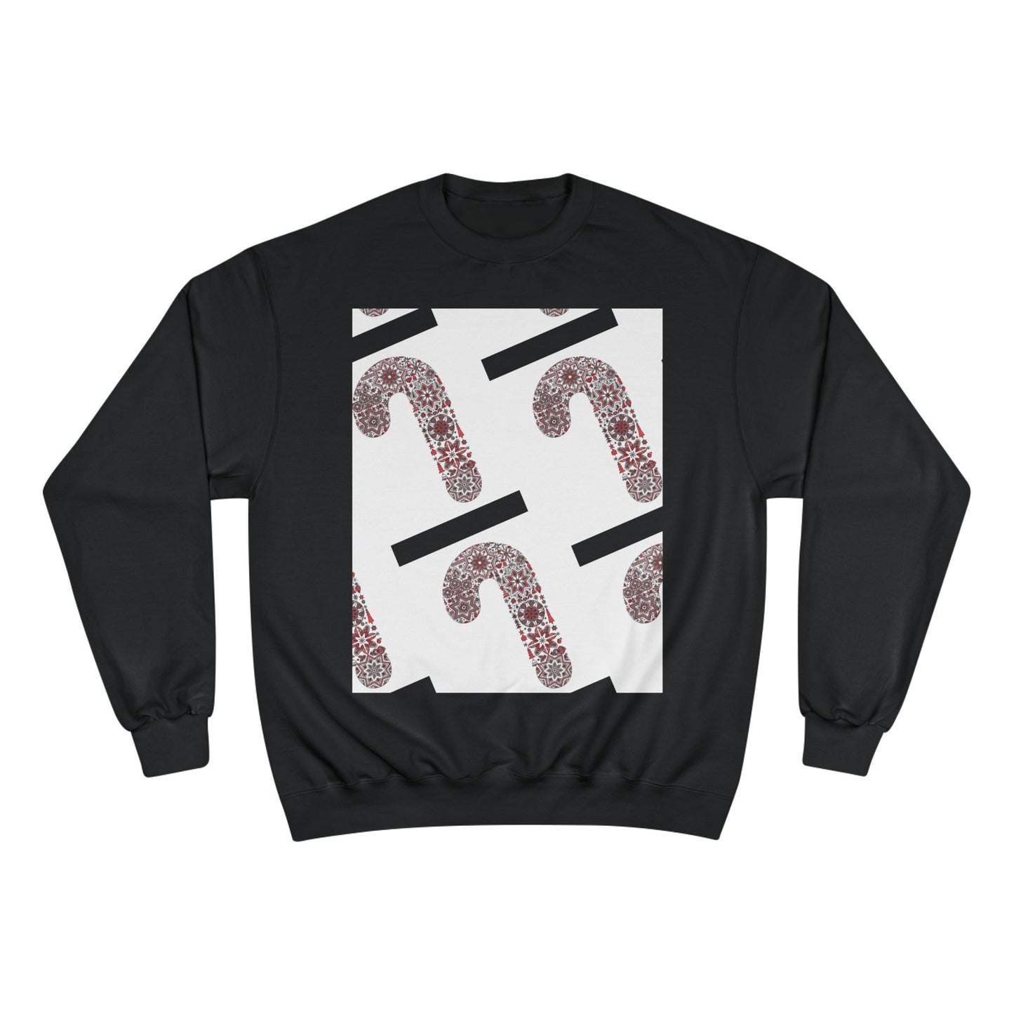 Candy Cane Champion Sweatshirt | Cozy Holiday Apparel, Christmas Sweater, Gift for Her, Winter Fashion, Festive Outfit