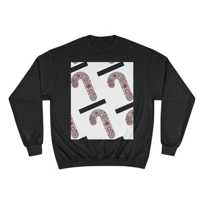 Candy Cane Champion Sweatshirt | Cozy Holiday Apparel, Christmas Sweater, Gift for Her, Winter Fashion, Festive Outfit