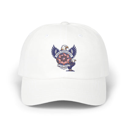 Dad Cap with Retro Eagle Crest Embroidered Patch