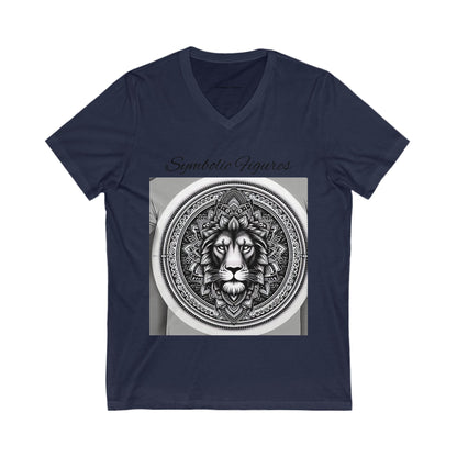 V-Neck Tee | Artistic T-Shirt, Unique Graphic Top, Casual Wear, Gift for Art Lovers, Summer Fashion