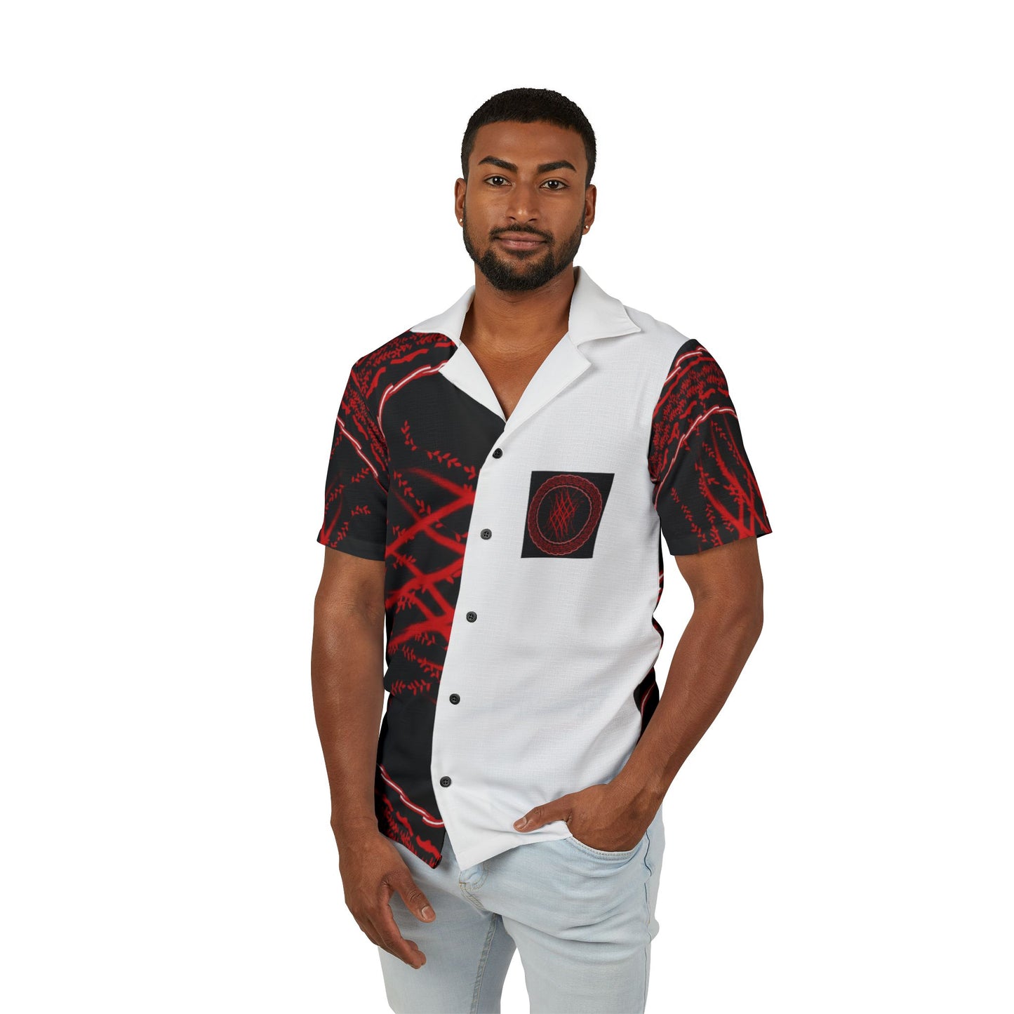 Stylish Hawaiian Camp Shirt, Tropical Paradise Shirt, Summer Vibes, Beach Attire, Relaxed Fit Shirt, Men's Casual Wear