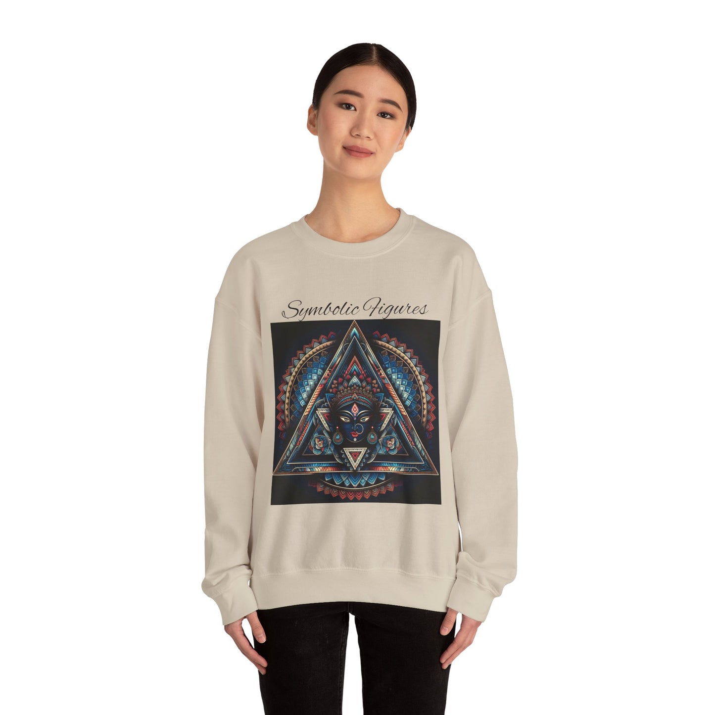 Abstract Art Crewneck Sweatshirt - Boho Style, Unisex Gift, Cozy Fashion, Art Lover Gift, Unique Sweatshirt, Relaxed Aesthetic