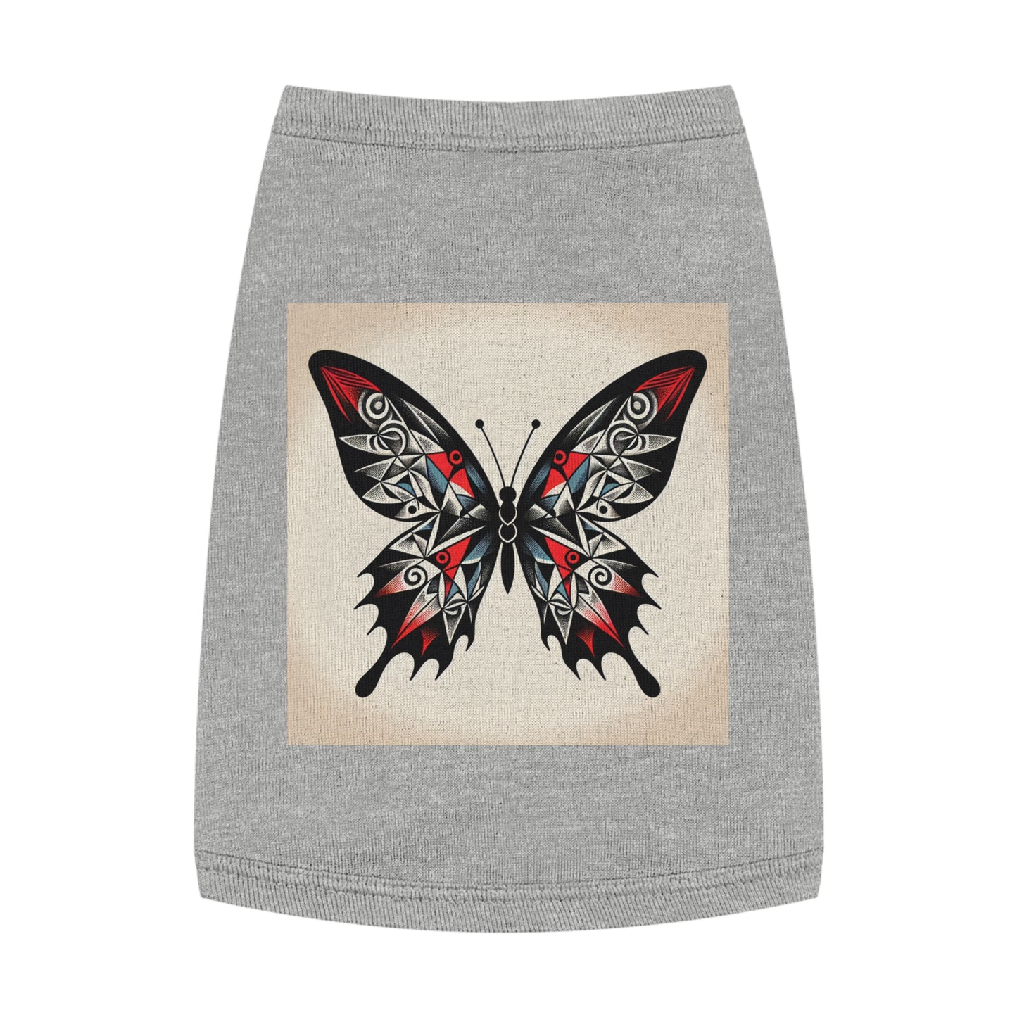 Butterfly Pet Tank Top, Summer Pet Apparel, Cute Dog Shirt, Stylish Cat Tank, Pet Gift for Warm Days, Pet Fashion