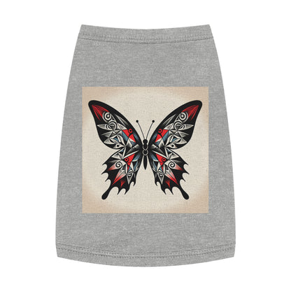 Butterfly Pet Tank Top, Summer Pet Apparel, Cute Dog Shirt, Stylish Cat Tank, Pet Gift for Warm Days, Pet Fashion