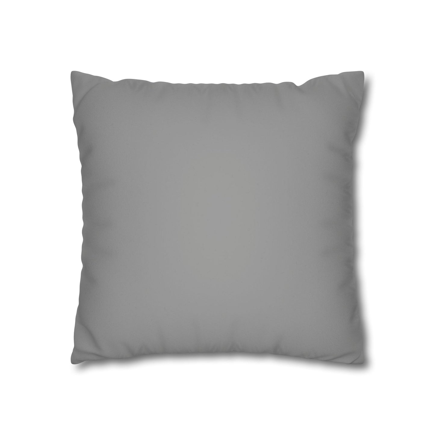 Romantic Faux Suede Square Pillowcase - Heart Design for Cozy Decor