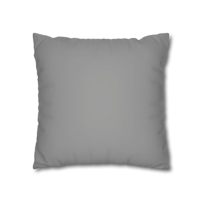 Romantic Faux Suede Square Pillowcase - Heart Design for Cozy Decor