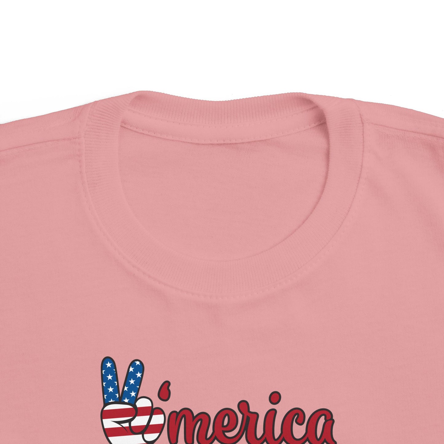 'Merica Bison Toddler Tee — Patriotic 4th of July Baby Shirt