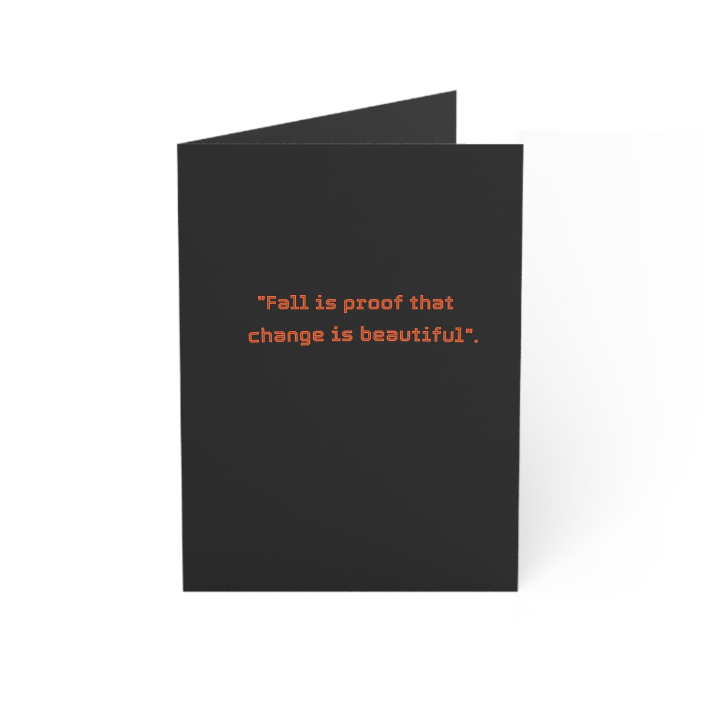 Autumn Mandala Maple Greeting Card — "Fall is proof that change is beautiful"