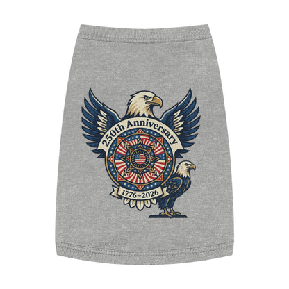 Patriotic 250th Anniversary Pet Tank Top — 1776–2026 Eagle Memorial