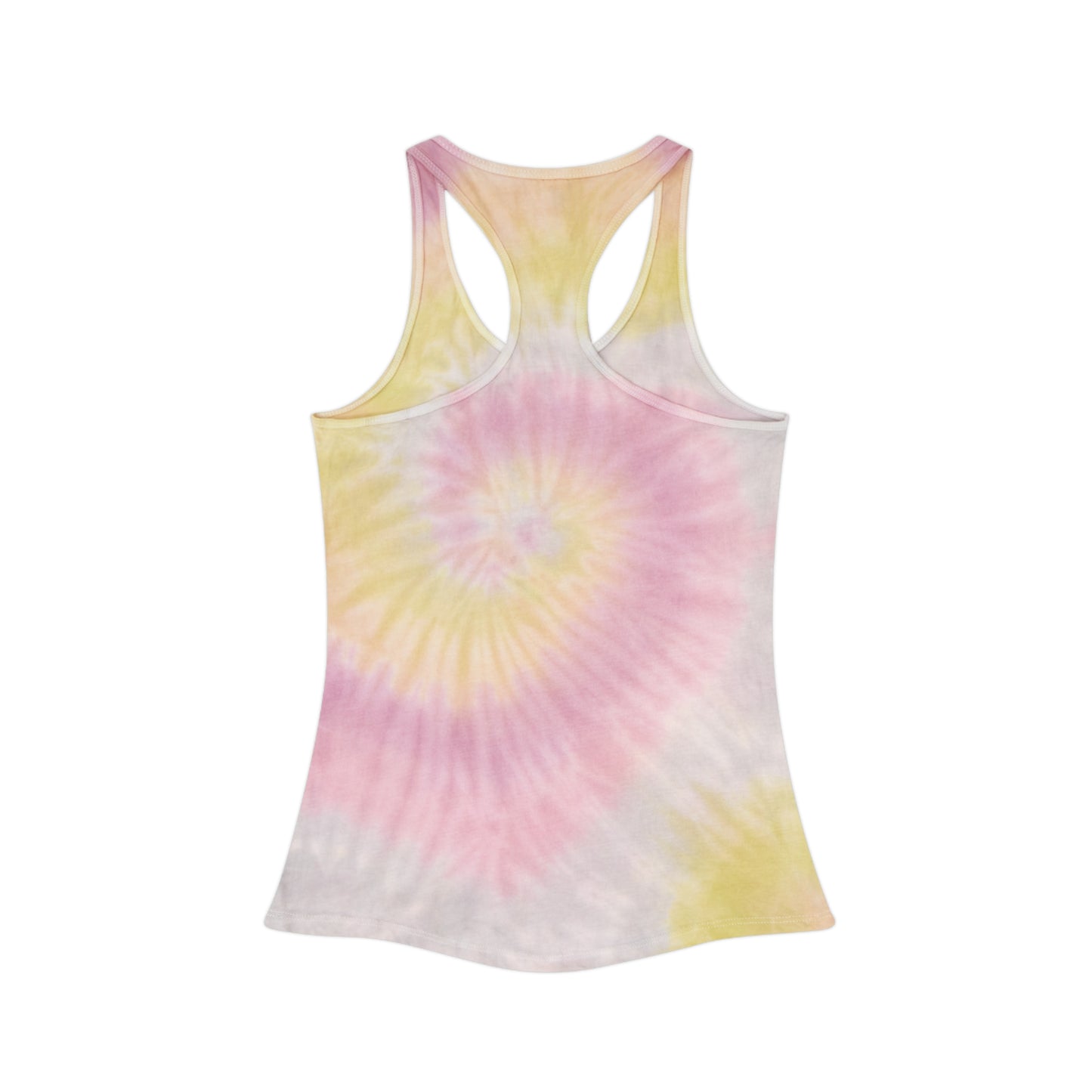 Vibrant Tie Dye Racerback Tank Top, Boho Summer Top, Festival Wear, Yoga Shirt, Beach Outfit, Art-Inspired Activewear