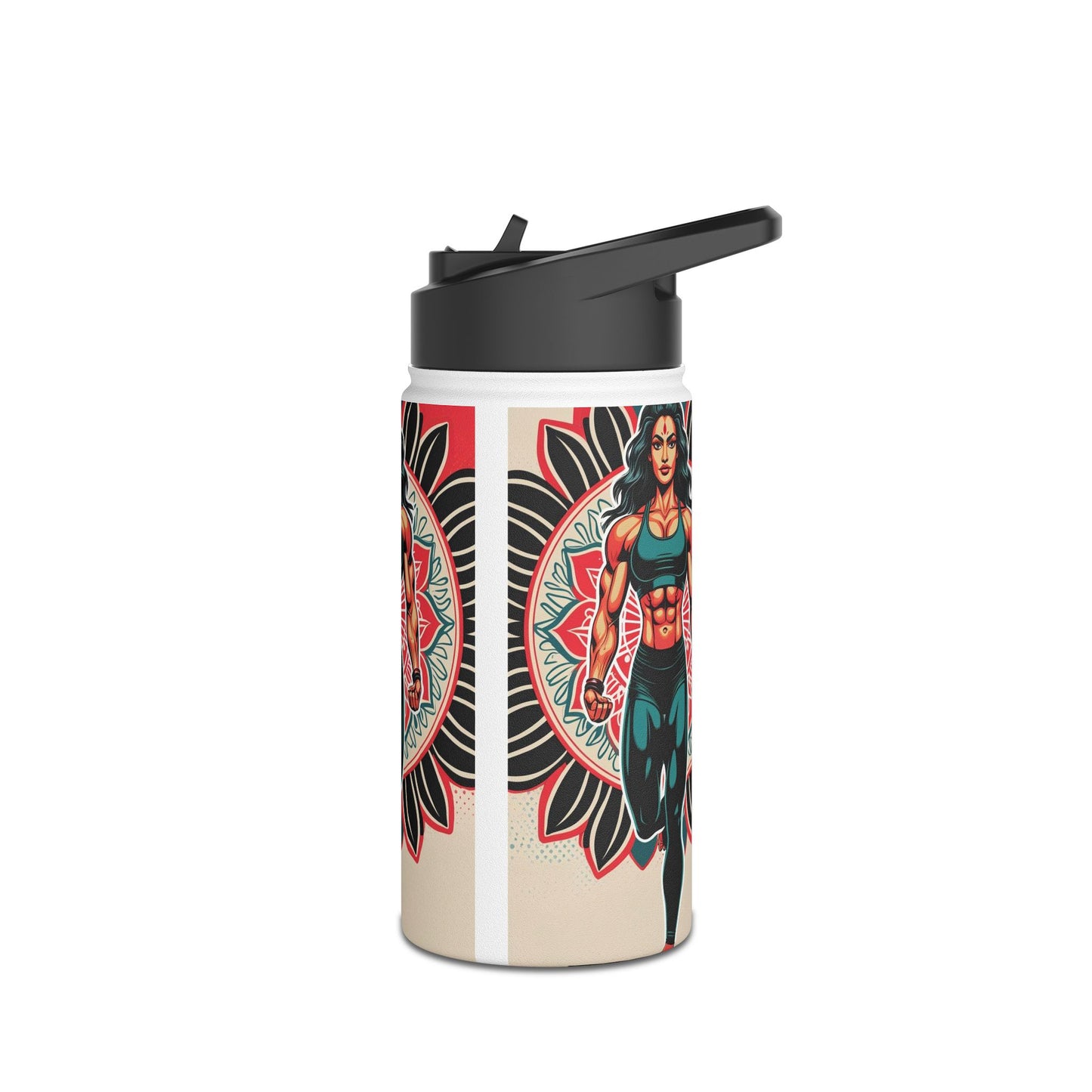 Vibrant Stainless Steel Water Bottle - Motivational Gym Hydration, Eco-Friendly Travel Mug, Fitness Gift, Workout Accessory