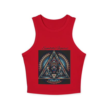 Bohemian Spirit Racer Tank Top | Yoga, Festival Wear, Summer Vibes, Comfortable Top, Graphic Tee