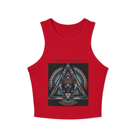 Bohemian Spirit Racer Tank Top | Yoga, Festival Wear, Summer Vibes, Comfortable Top, Graphic Tee