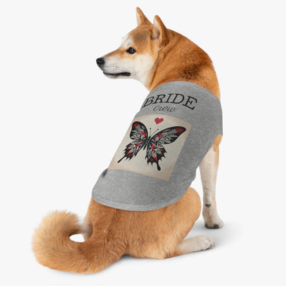 Butterfly Pet Tank Top, Summer Pet Apparel, Cute Dog Shirt, Stylish Cat Tank, Pet Gift for Warm Days, Pet Fashion