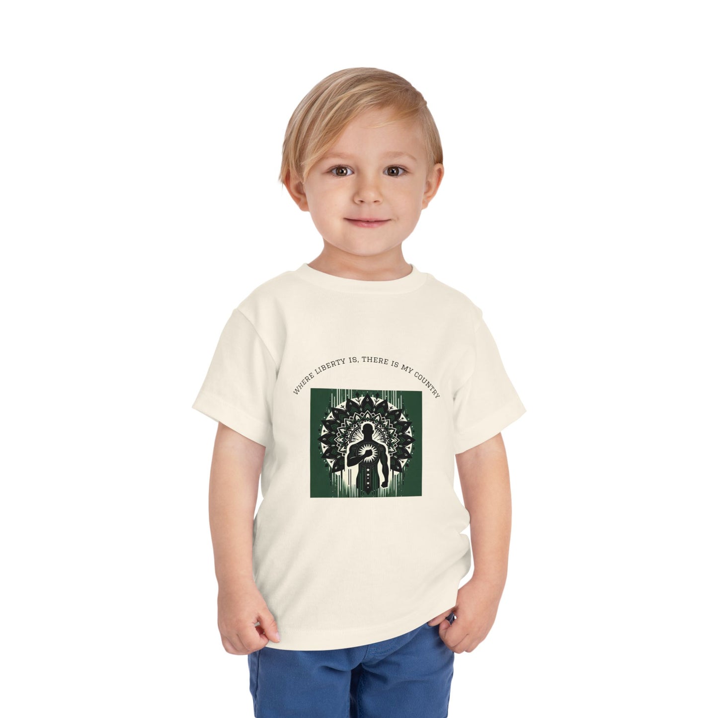 Patriotic Toddler Tee, Cute Kids Patriotic Shirt, Fun 4th of July Gift, Toddler Independence Day Shirt, Citizenship Tee
