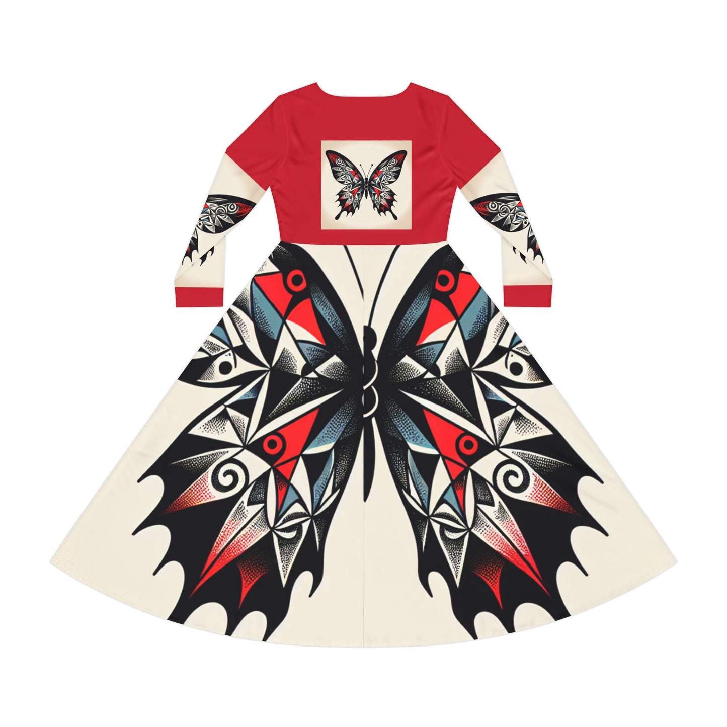 Women's Long Sleeve Dance Dress with Eye-Catching Butterfly Design - Ideal for Recitals, Spring Festivities, or Casual Wear, Dance [...]
