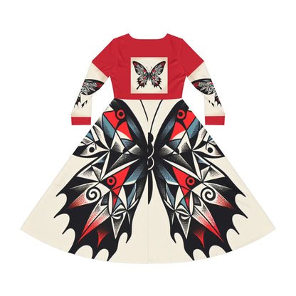 Women's Long Sleeve Dance Dress with Eye-Catching Butterfly Design - Ideal for Recitals, Spring Festivities, or Casual Wear, Dance [...]