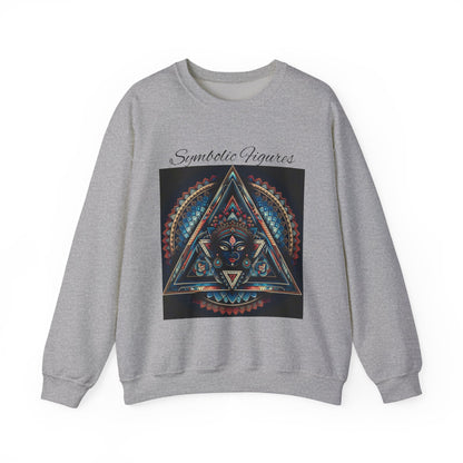 Abstract Art Crewneck Sweatshirt - Boho Style, Unisex Gift, Cozy Fashion, Art Lover Gift, Unique Sweatshirt, Relaxed Aesthetic