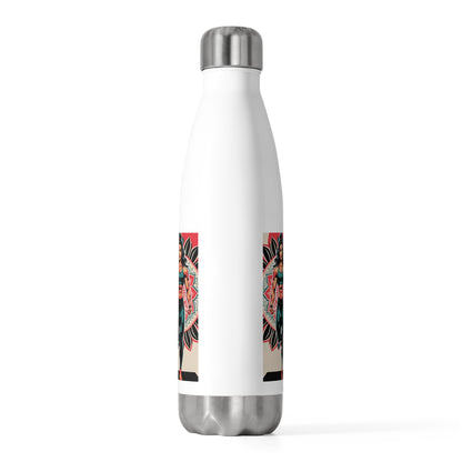 Empowered Warrior Insulated Bottle | Travel Flask, Fitness Water Bottle, Gift for Her, Eco-Friendly Drinkware, Inspirational Design