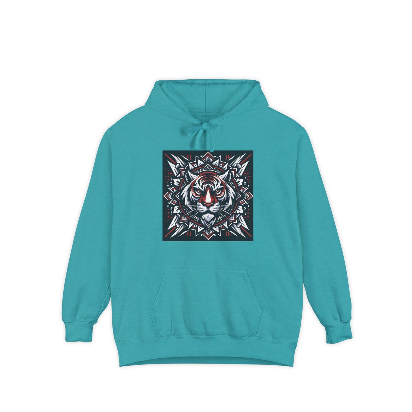 Fearless Tiger Design Hoodie, Cozy Unisex Hoodie, Gift for Him/Her, Stylish Casual Wear, Cool Streetwear