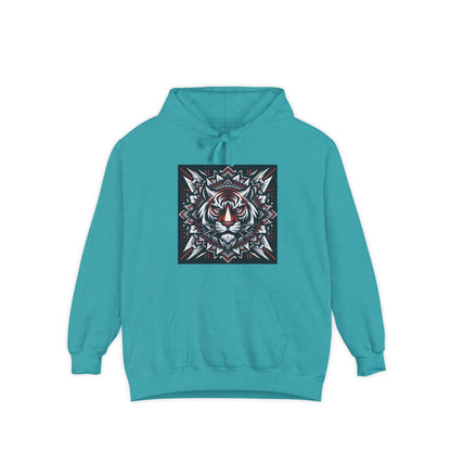Fearless Tiger Design Hoodie, Cozy Unisex Hoodie, Gift for Him/Her, Stylish Casual Wear, Cool Streetwear