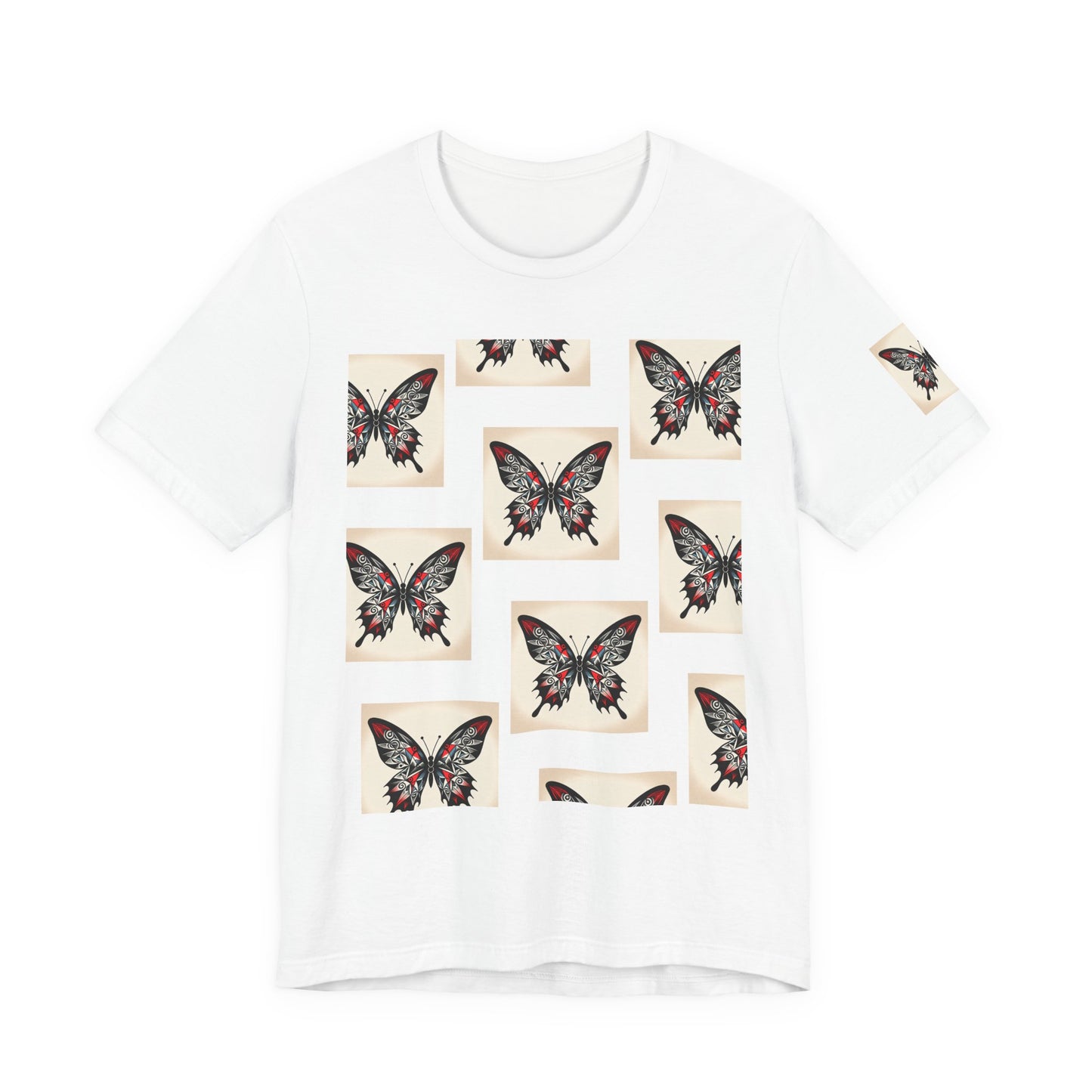 Butterfly Graphic Tee | Unisex Short Sleeve Shirt, Casual Wear, Nature Lover Gift, Boho Style, Summer Fashion