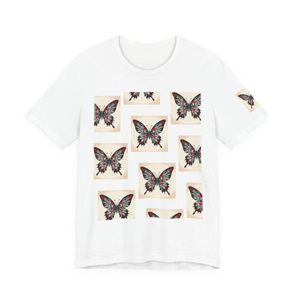 Butterfly Graphic Tee | Unisex Short Sleeve Shirt, Casual Wear, Nature Lover Gift, Boho Style, Summer Fashion