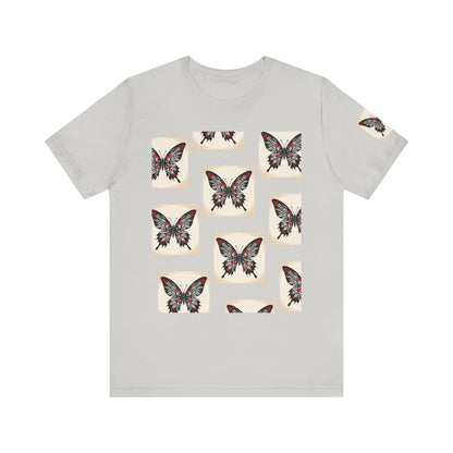 Butterfly Graphic Tee | Unisex Short Sleeve Shirt, Casual Wear, Nature Lover Gift, Boho Style, Summer Fashion