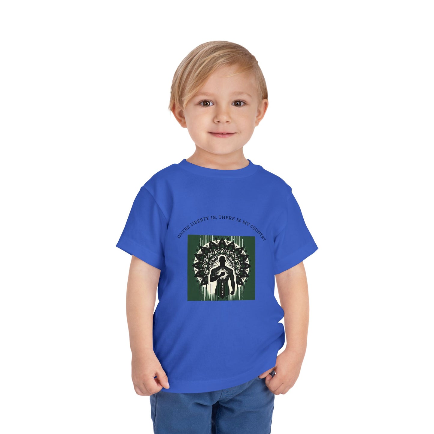 Patriotic Toddler Tee, Cute Kids Patriotic Shirt, Fun 4th of July Gift, Toddler Independence Day Shirt, Citizenship Tee