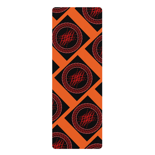 Mandala Pattern Rubber Yoga Mat | Non-Slip Exercise Mat for Yoga and Fitness