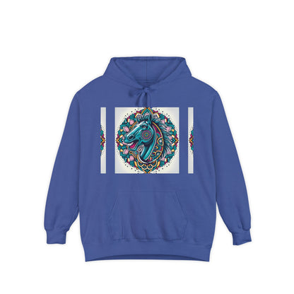 Mustang Design Hoodie, Cozy Unisex Hoodie, Gift for Him/Her, Stylish Casual Wear, Cool Streetwear