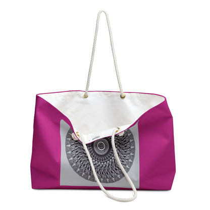 Pink Chic Mandala Weekender Bag - Stylish Tote for Travel & Getaways