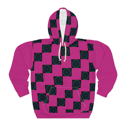 Geometric Pattern Pullover Hoodie, Unisex Abstract Sweatshirt, Chic Casual Wear, Cozy Layer, Gift for Her, Him, Fashion Statement