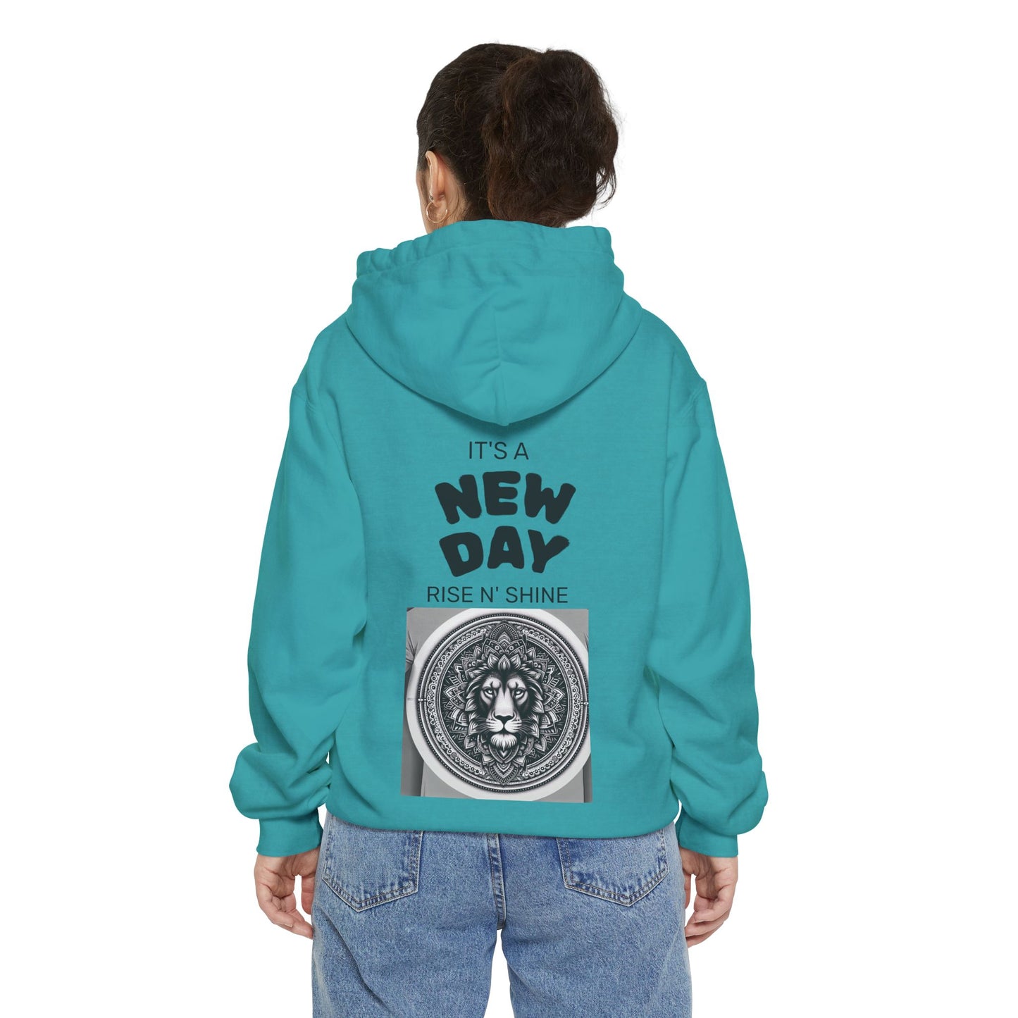 Monochrome Lion Design Hoodie, Cozy Unisex Hoodie, Gift for Him/Her, Stylish Casual Wear, Cool Streetwear