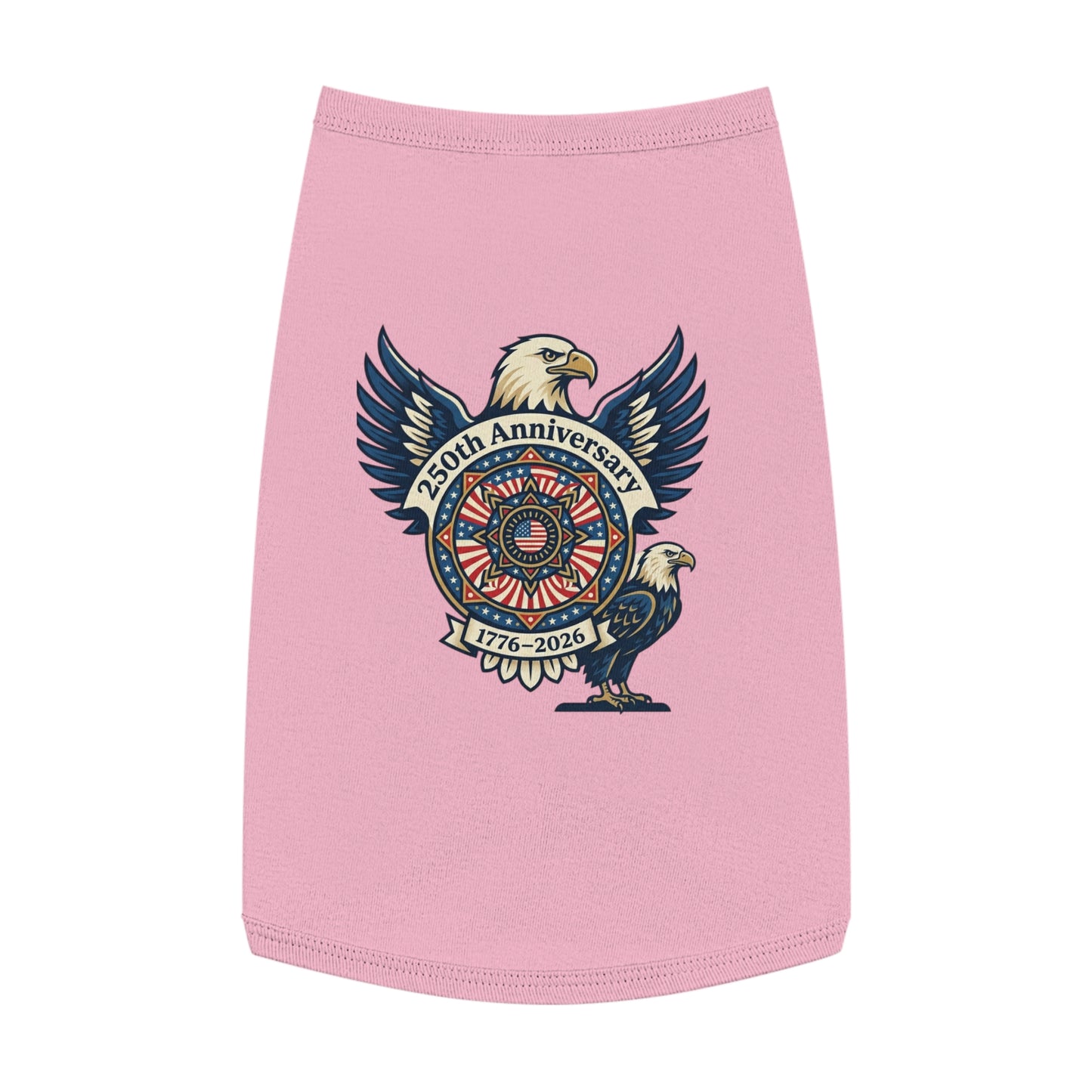 Patriotic 250th Anniversary Pet Tank Top — 1776–2026 Eagle Memorial