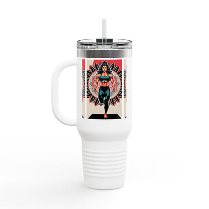 Stylish Insulated Travel Mug, 40oz - Perfect for Outdoor Adventures, Office Use, Gifts & Celebrations, Fun Art Design