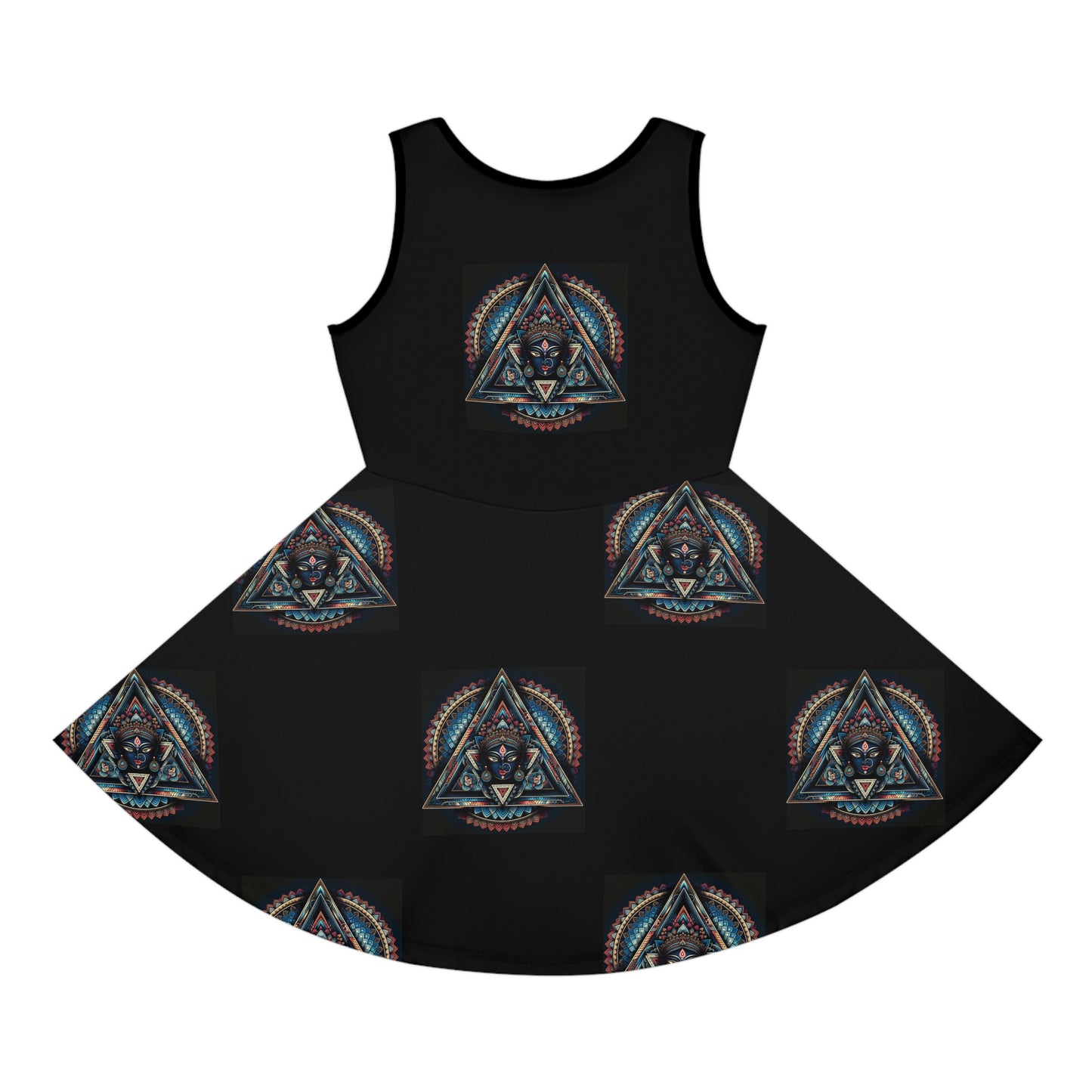 Bohemian Girls' Sleeveless Sundress, Summer Dress, Festival Wear, Vacation Outfit, Casual Sunshine Dress, Gifts for Daughters