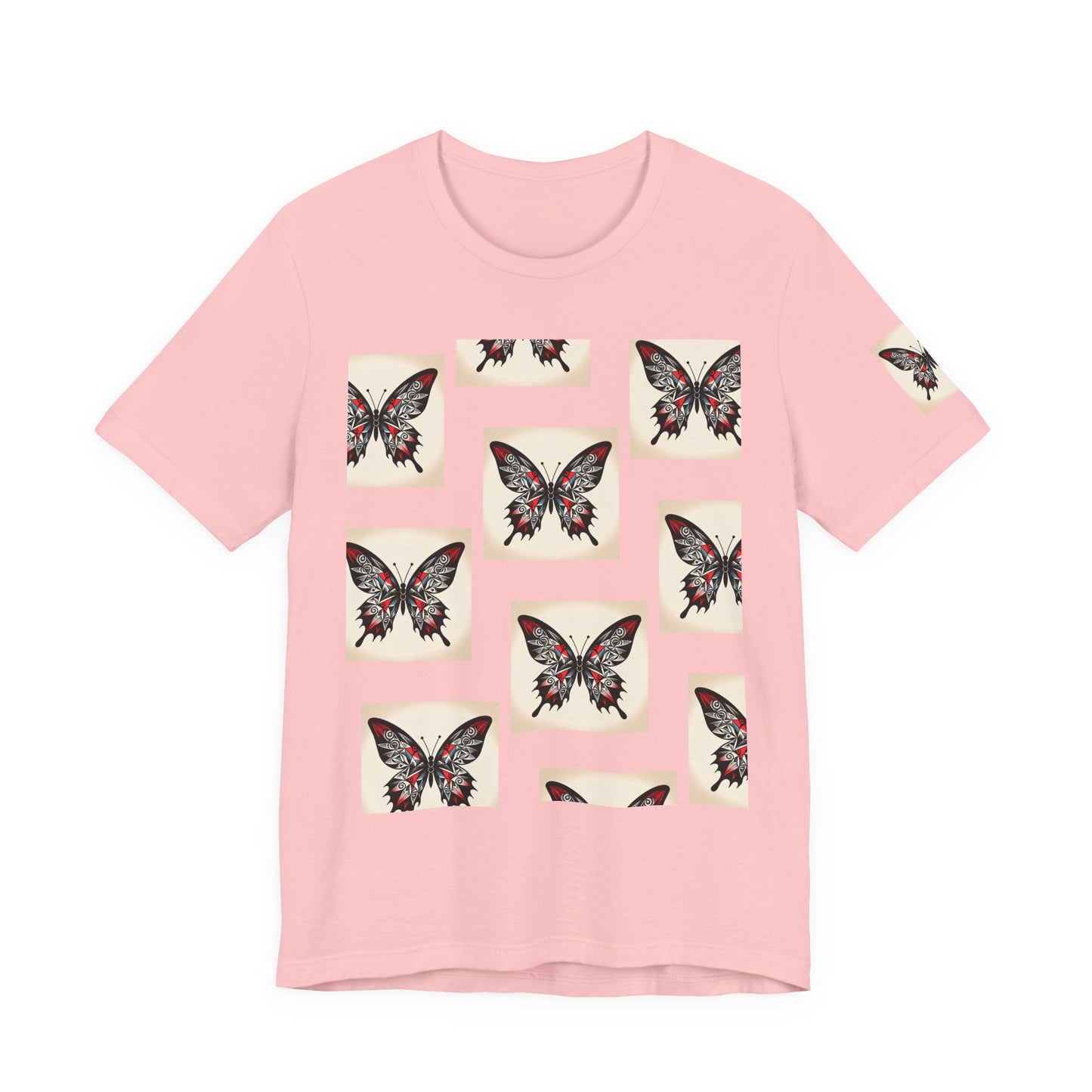 Butterfly Graphic Tee | Unisex Short Sleeve Shirt, Casual Wear, Nature Lover Gift, Boho Style, Summer Fashion