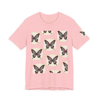Butterfly Graphic Tee | Unisex Short Sleeve Shirt, Casual Wear, Nature Lover Gift, Boho Style, Summer Fashion