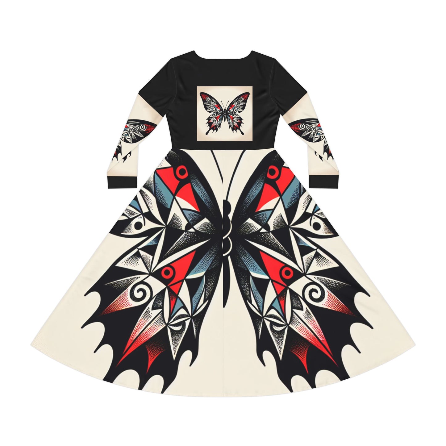 Women's Long Sleeve Dance Dress with Eye-Catching Butterfly Design - Ideal for Recitals, Spring Festivities, or Casual Wear, Dance [...]
