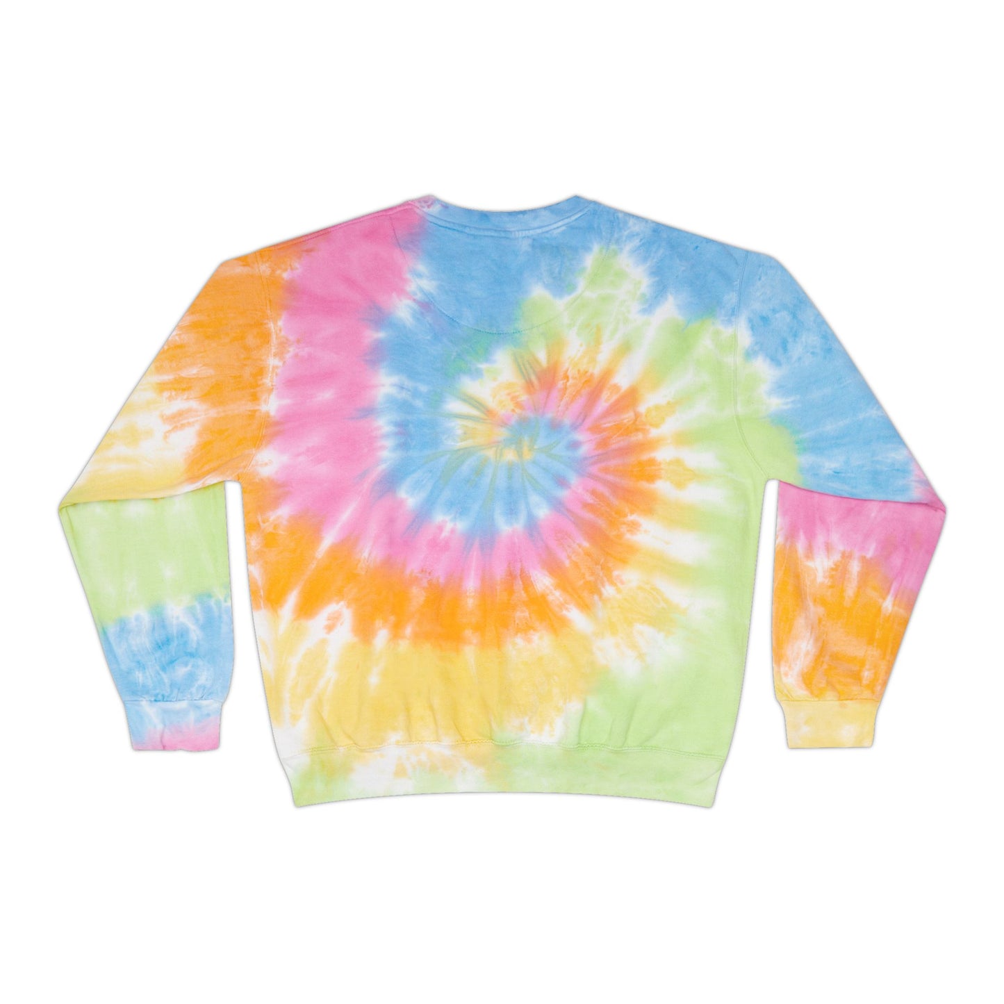 Trendy Tie-Dye Sweatshirt with Geometric Design, Cozy Unisex Outerwear, Perfect for Casual Wear, Gift for Friends, Stylish Layering