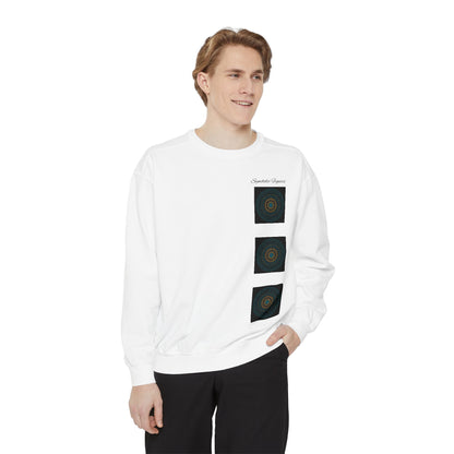 Boho Art Sweatshirt - Unisex Garment-Dyed, Comfortable, Perfect for Cozy Days, Gift for Friends, Casual Wear, Art Lover's Essential