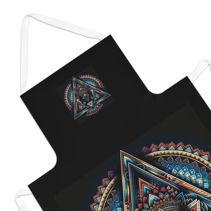 Artistic Adult Apron, Chef Apron, Bohemian Kitchenware, Unique Gift for Cooks, Kitchen Decor, Festival Cooking