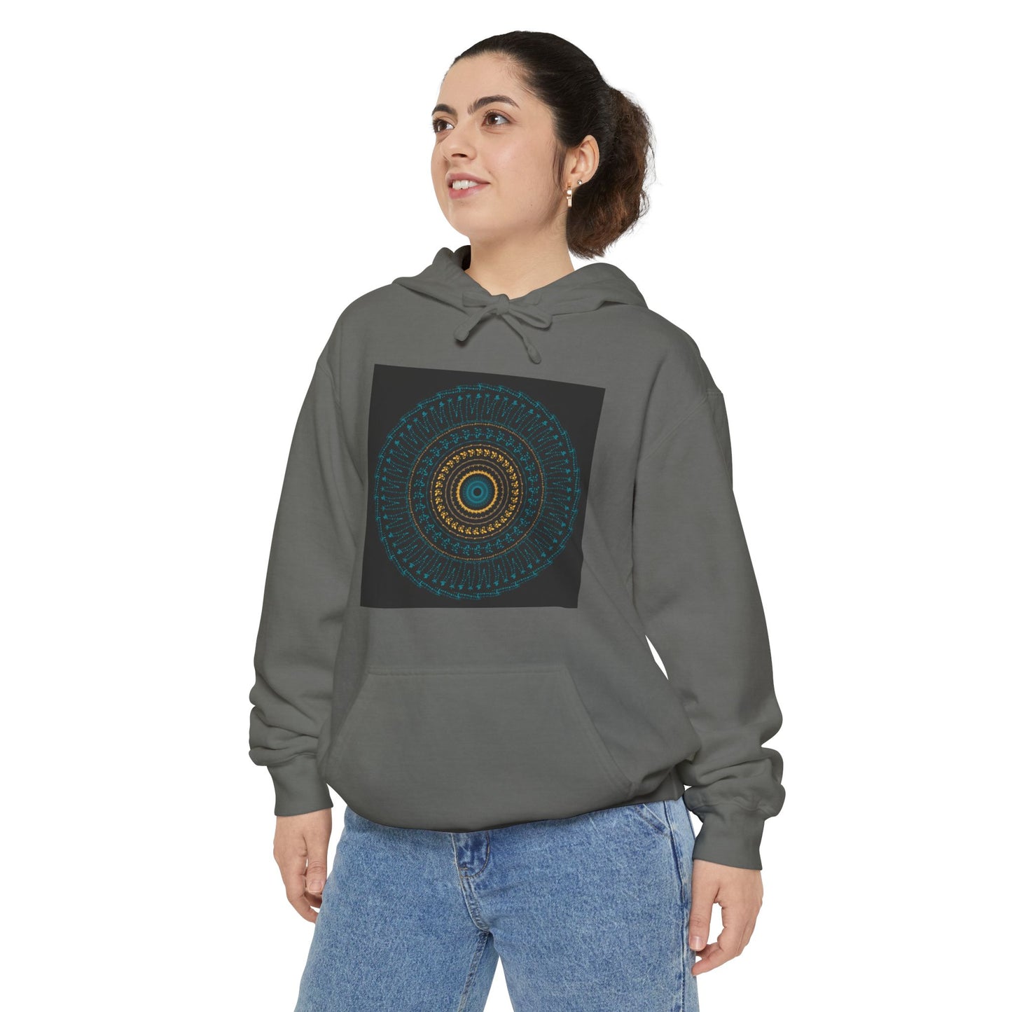 Cosy Unisex Garment-Dyed Hoodie with Unique Red Design | Ideal for Casual Wear, Gift Ideas, Men & Women, Cozy Layering, Fall Fashion